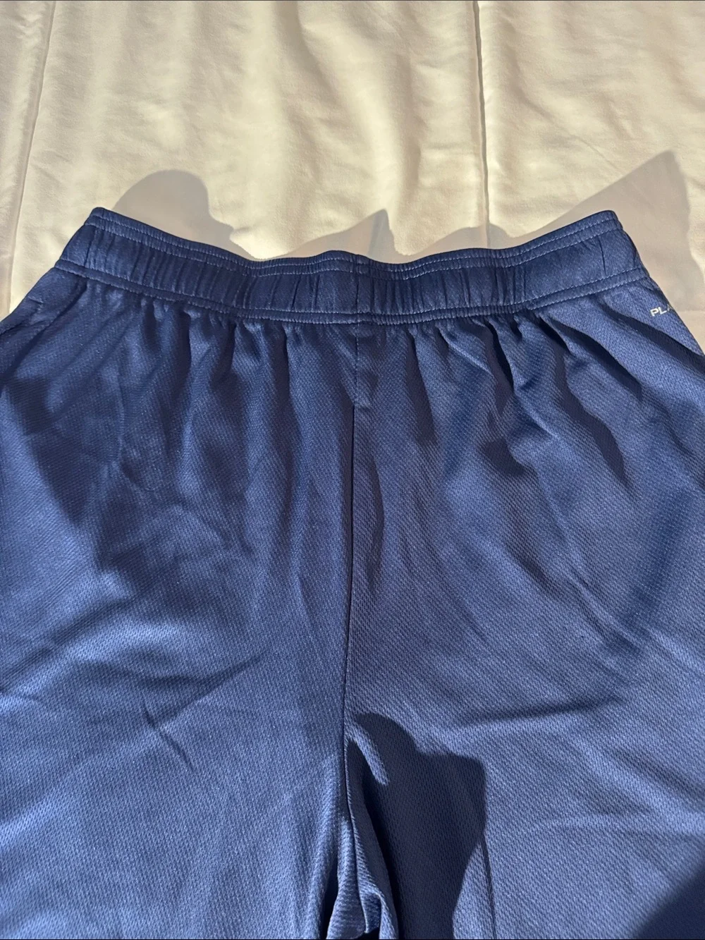 Reebok Men's Navy Blue Athletic Mesh Shorts
